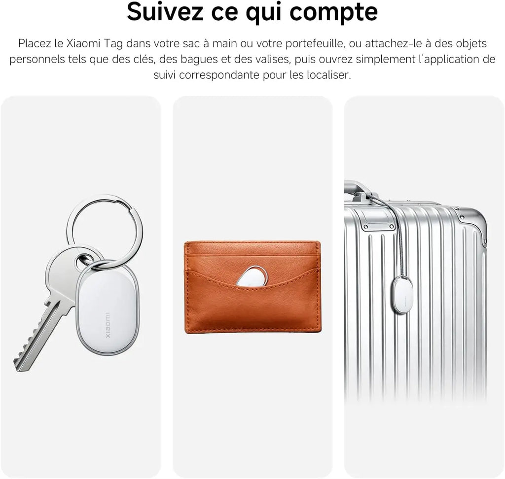 Xiaomi Tag - Traceur Bluetooth Compatible Apple Find My & Google Find Hub