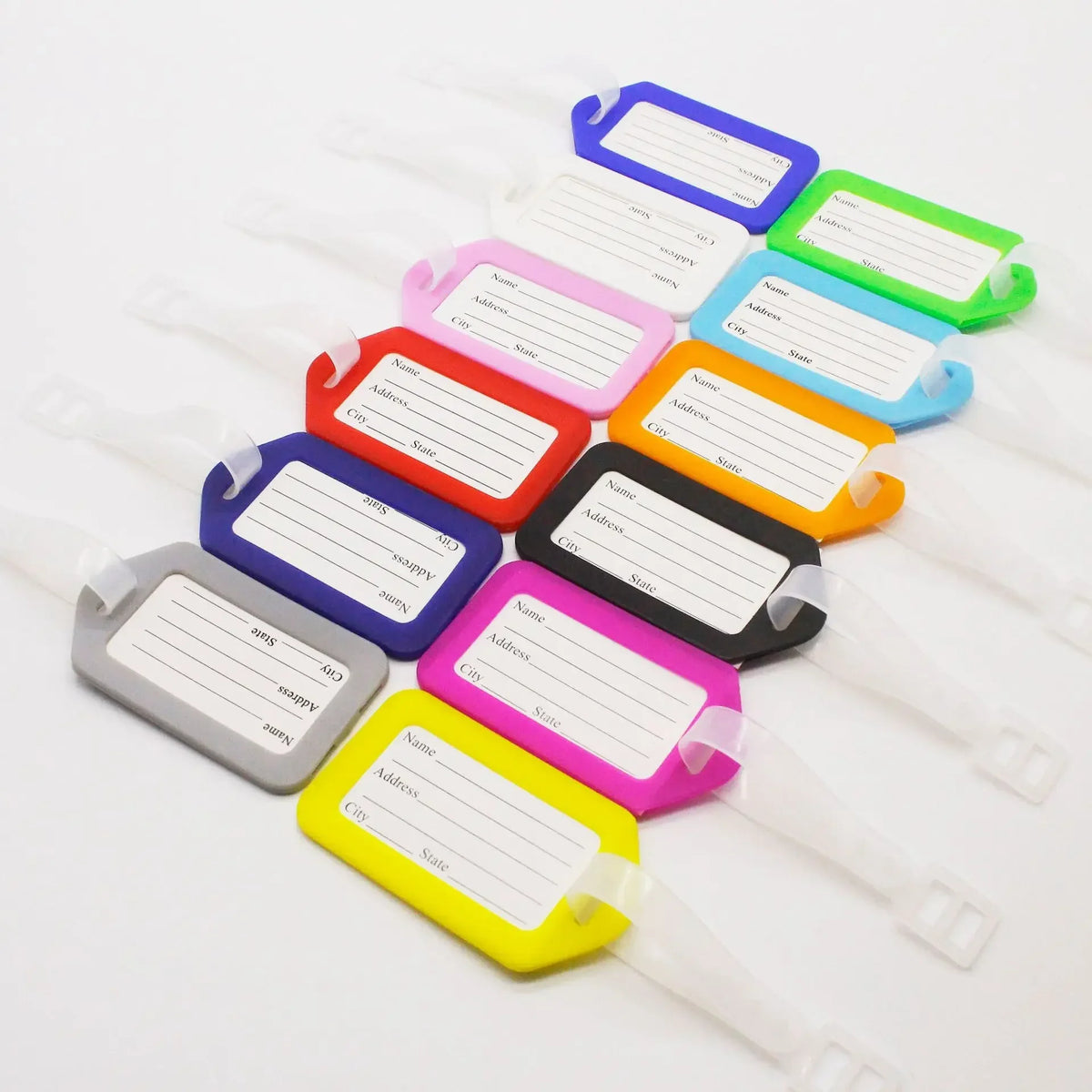 Étiquette de Bagage Silicone - Motifs Voyage au Choix