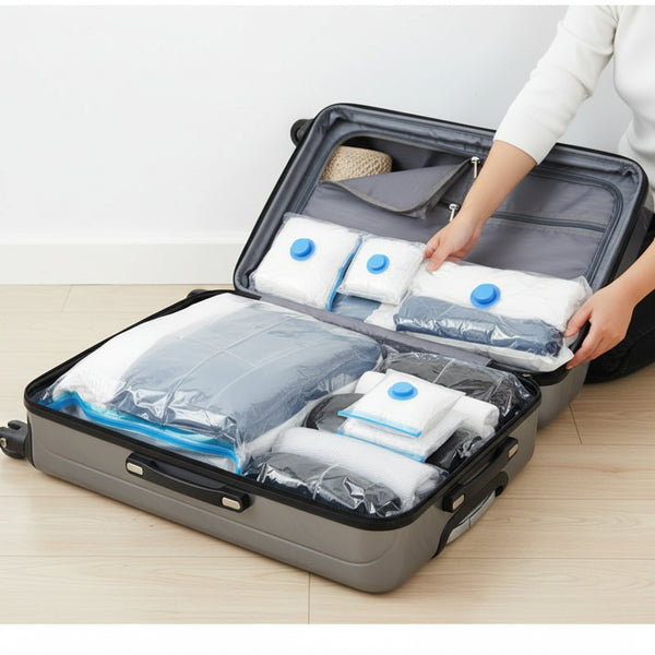 Sacs de Rangement sous Vide pour Vêtements et Couettes - Compression Anti-Poussière