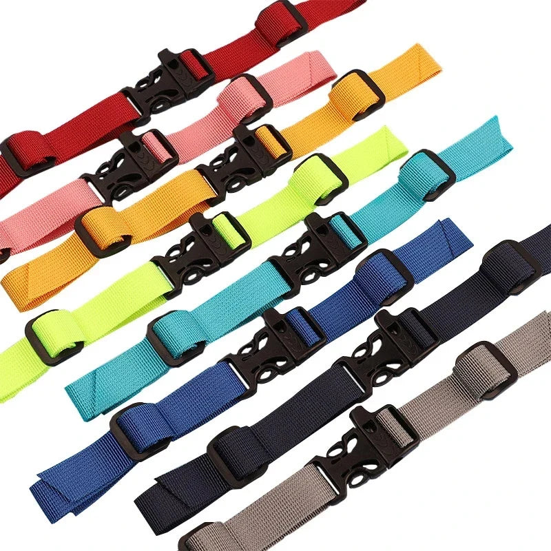 Sangles de poitrine pour sac à dos disponibles en plusieurs coloris avec boucle clip