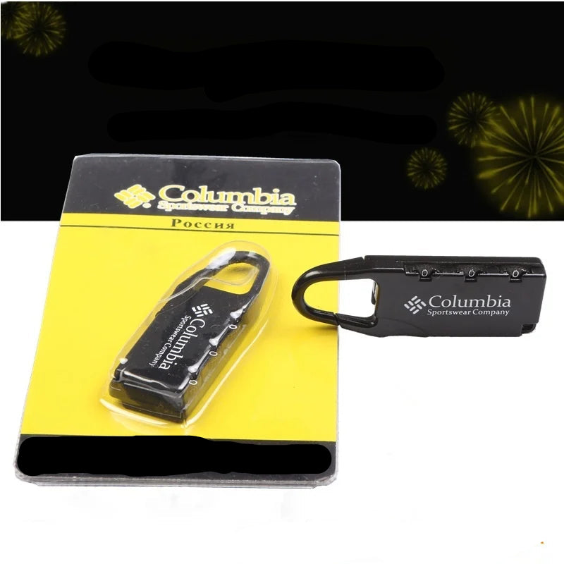 Mini cadenas à code noir Valisora avec son emballage - antivol pour valise