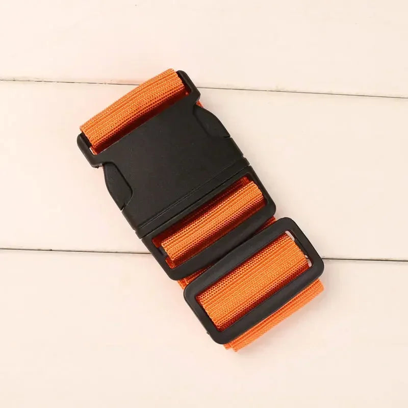 Sangle de valise réglable orange avec boucle à verrouillage - Valisora