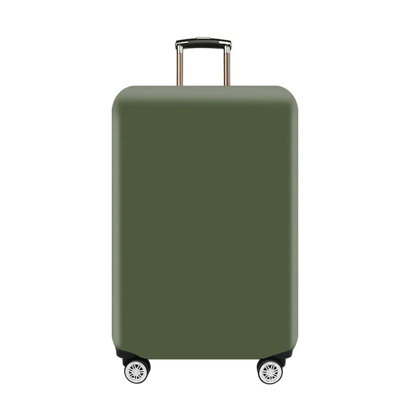 Housse de valise Valisora unie, coloris Vert Militaire