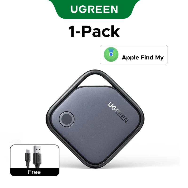 UGREEN FineTrack Duo - Traceur Bluetooth Rechargeable Compatible Apple Find My & Google Find Hub