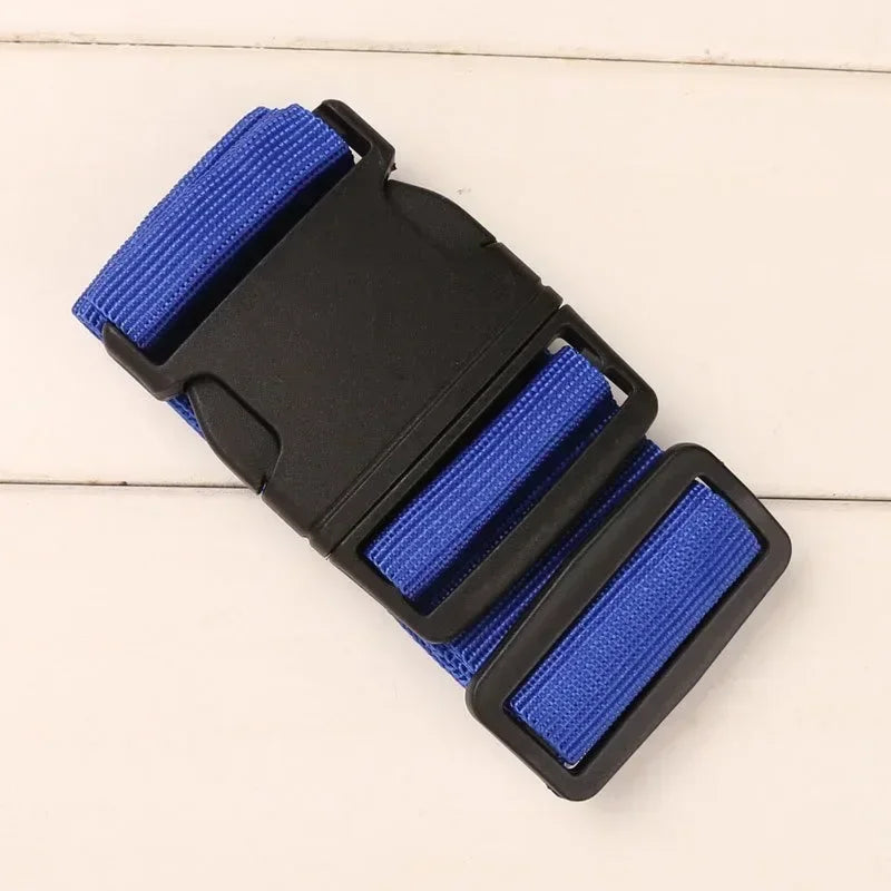 Sangle de valise réglable bleu foncé avec boucle à verrouillage - Valisora